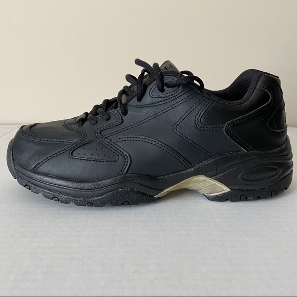 Spring Mens Court Classic Lace Tie Black Running Shoes 8.5 - Picture 6 of 10